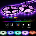 Amazon popular 10 meter waterproof 12V low voltage 5050RGB light with 44 key infrared controller LED set